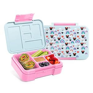 Simple Modern Disney Bento Lunch Box for Kids | BPA-Free Leakproof Lunch Container for Girls, Boys, Toddlers with 5 Compartments | Porter Collection | 30oz | Minnie Mouse Rainbow