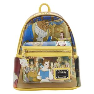 Loungefly Disney Beauty and the Beast Belle Princess Scene Womens Double Strap Shoulder Bag Purse