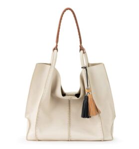 The Sak Los Feliz Large Tote Bag in Leather, Roomy, Unlined Purse with Single Shoulder Strap