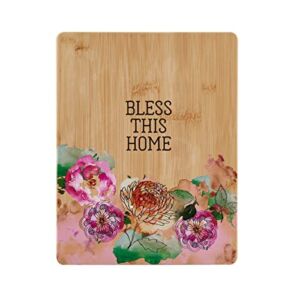 Farberware “Bless This Home” Bamboo Cutting Board, 11×14-Inch, Multicolor