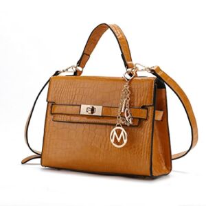 MKF Collection Satchel Bag for Women, Vegan leather Crossbody Handbag Top-Handle Purse
