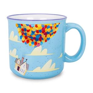 Disney Pixar UP”Adventure Is Out There” 20-Ounce Ceramic Camper Mug | BPA-Free Travel Coffee Cup For Espresso, Caffeine, Cocoa | Home & Kitchen Essentials, Cute Gifts and Collectibles