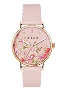 Ted Baker Phylipa Retro Pink Leather Strap Watch (Model: BKPPHS2389I)