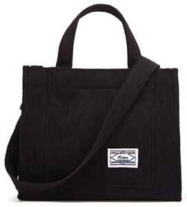 Corduroy Tote Bag for Women Small Satchel Shoulder Crossbody Bag Hobo Bag for Work School Travel 2022