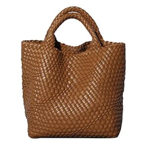 BZXHVSHA Women’s Tote Bag Large Capacity Handbags And Purse For Ladies (Brown)