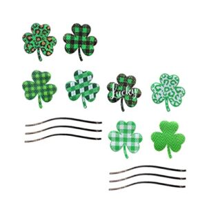 DOITOOL 1 Set St. Patricks Day Decoration Stickers Decorative Irish Clover Green Shamrock Car Reflective Magnets for Home Refrigerator Mailbox Car Decor