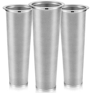 3 Pieces Cold Brew Coffee Filter 2 Quart Stainless Steel Filter Coffee Tea Infuser Coffee Strainer Mason Canning Jar Mesh Coffee Filter for Wide Mouth Mason Canning Jar and Iced Tea Maker