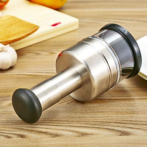 Food Cutter,Stainless Steel Onion Cutter Food Vegetable Cutting Tool Home Kitchen Accessory for Home Kitchens and Restaurants (3.7 x 8.3 inch) | The Storepaperoomates Retail Market - Fast Affordable Shopping