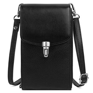 Pearl Angeli Small Crossbody Bags for Women Leather Shoulder Bag with RFID Credit Card Holders
