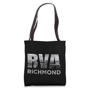 RVA Richmond Skyline Commonwealth Virginia Local Souvenir Tote Bag