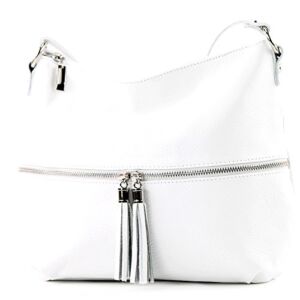 modamoda de – T159 – ital shoulder bag leather shoulder bag, color:white2021