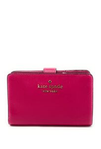 Kate Spade New York Staci Medium Compact Bifold Wallet In Pink Ruby