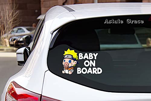 ASTUTE GRACE Cute Baby on Board Safety Color Printed Sticker| 8×5 inch Approx| AG-622 | The Storepaperoomates Retail Market - Fast Affordable Shopping