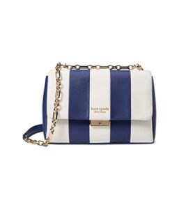 Kate Spade New York Carlyle Striped Smooth Leather Medium Shoulder Bag Outerspace Multi One Size