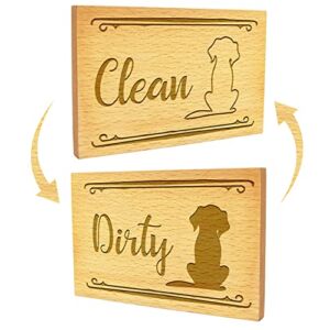 Dog Lover Clean Dirty Dishwasher Magnet,Kitchen Magnet, Clean Dirty Magnet, Magnets for Dishwasher, Housewarming Gifts, Gifts for Her, Mom, Dog Lover,Dishwasher Reminder Sign,Home Decor Gift