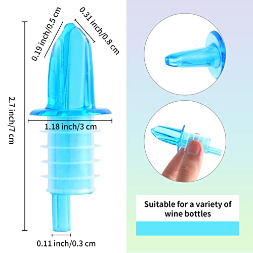 10 Pcs Neon Liquor Pour Spouts Automatic Measured Bottle Pourer Tapered Pourer for Kitchen Home Bar Tools | The Storepaperoomates Retail Market - Fast Affordable Shopping