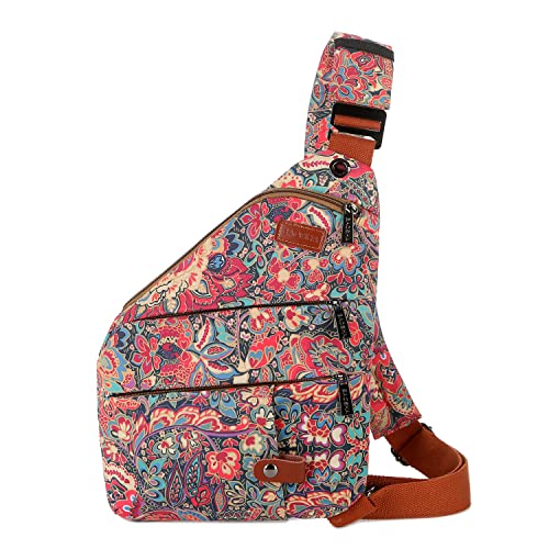 Women’s Floral Small Sling Bag Anti Theft Travel purse Bag Crossbody Chest Shoulder Bag XB-16 (HS) | The Storepaperoomates Retail Market - Fast Affordable Shopping