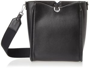 Calvin Klein Crisell North/South Crossbody, Black/Silver,One Size