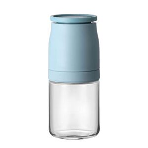 Adjustable Ceramic Sea Salt Grinder & Pepper Grinder Household Tool for Home and Kitchen (Blue)
