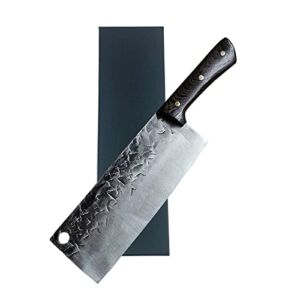 Meat Cleaver Vegetable and Butcher Knife, Handmade Forged High Carbon Steel Kitchen Knife, chef knives with Ergonomic Handle for Home, Kitchen & Restaurant…