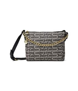 Juicy Couture Hang On Crossbody Gothic Printed Status Black/Beige One Size