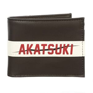 Akatsuki PU Applique Nylon and PU Bifold Naruto Wallet
