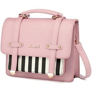 LOVEVOOK Purses and Handbags for Women, Cute Top Handle Satchel Shoulder Bag Small Pink Messenger Tote Crossbody Bags