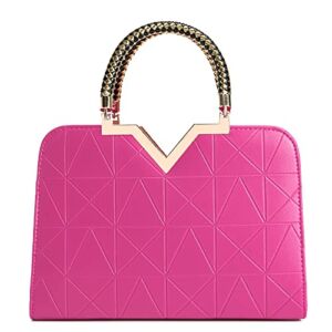 JHVYF Hot Pink Purse Womens Handbag Top Handle Shoulder Bag Tote Satchel Purse Work Bag V067