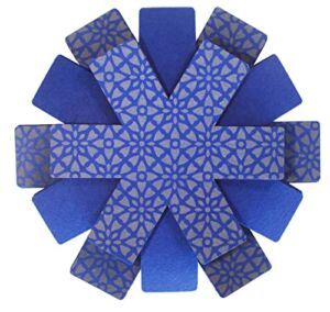 Pot and Pan Protectors for Stacking, Mosaic Design- Set of 12 in 3 Different Sizes, Cookware Protector/Dividers, Pan Separator Anti-Slip to Prevent Scratching or Marring When Stacking
