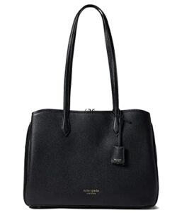 Kate Spade New York Hudson Pebbled Leather Large Work Tote Black One Size