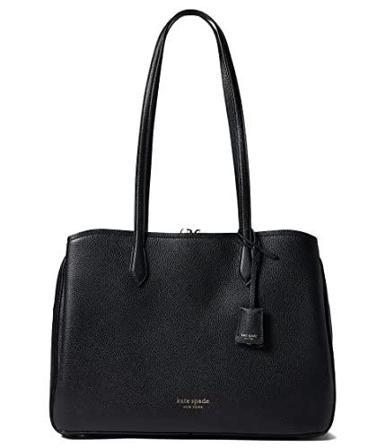 Kate Spade New York Hudson Pebbled Leather Large Work Tote Black One Size | The Storepaperoomates Retail Market - Fast Affordable Shopping