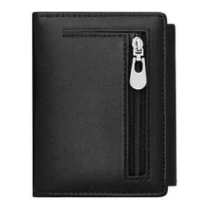 VOCUS Small Wallet for Women RFID Blocking Ladies PU Leather Card Holder Mini Compact Bifold Purse with Zipper Coin Pocket