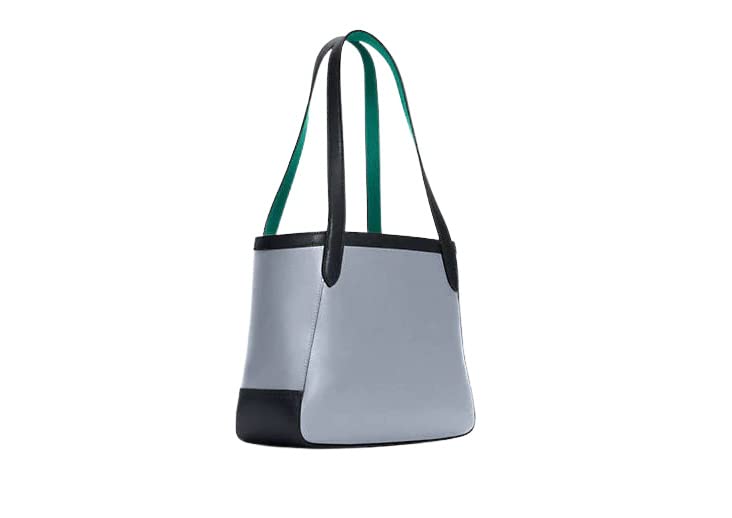Coach Tote27 Bag Horse & Carriage Colorblock Blue C5775 Suede Green Interior | The Storepaperoomates Retail Market - Fast Affordable Shopping