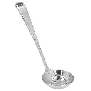 Long Handle Ladle Spoon, Hot Pot Soup Spoon Wear Resistance Thickened High Temperature Resistance for Home silver colander