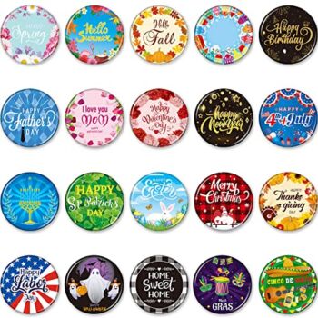 20 Pieces Holiday Refrigerator Magnets Set Christmas New Year Patriotic Fridge Magnet Festival Fridge Seasonal Magnets Decorative Calendar Magnets for Door Car Home Whiteboard Classroom Dishwasher | The Storepaperoomates Retail Market - Fast Affordable Shopping