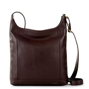 The Sak Womens De Young Crossbody In Leather, Mahogany, One Size US