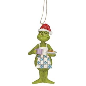 Enesco Jim Shore The Grinch in Apron with Cookies Ornament 5.25 Inch 6010786