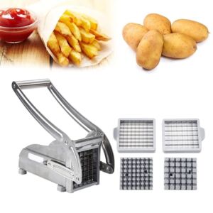 MKKENLEY Stainless Manual Potato Cutter French Fries Slicer Potato Chips Maker Meat Chopper Dicer Cutting Machine Tools For Kitchenpotato chip maker potato chip maker machine potato chip maker