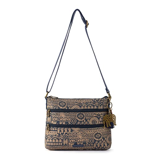 Sakroots Womens Artist Circle Crossbody in Coated Canvas, Multifunctional Purse With Adjustable Strap & Zipper P Cross Body Handbag, Bronze Batik World, One Size US | The Storepaperoomates Retail Market - Fast Affordable Shopping