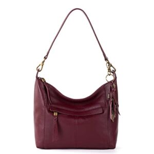 The Sak Womens Alameda Hobo Bag In Leather, Cabernet, One Size US