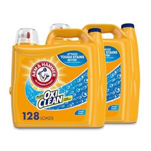 Arm & Hammer Liquid Laundry Detergent Plus OxiClean, Fresh Scent, 403.2oz 256 Loads