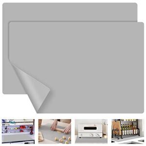 Silicone Mats for Kitchen Counter,Avkast Multipurpose Counter Protector Mats for Kitchen,Craft,Home – 23.6″x15.7″ Countertop Mats Stain Resistant & Waterproof – 2 PCS Gray