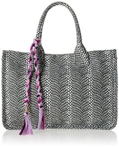 Vince Camuto womens Orla Tote, Black/White, One Size US