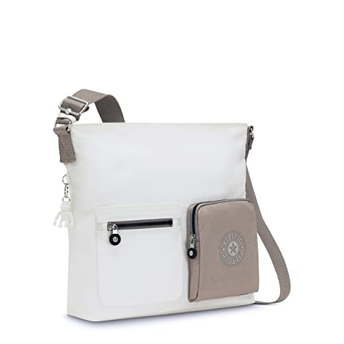 Kipling womens Eirene Crossbody Bag, Alabaster M5, 14 L x 12.5 H 5.25 D US | The Storepaperoomates Retail Market - Fast Affordable Shopping