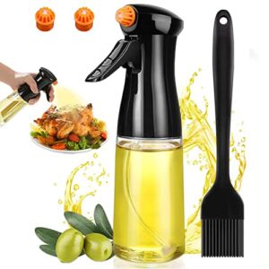 Nyecoea Oil Sprayer for Cooking, 200ml Olive Oil Sprayer Mister, Oil Spray Bottle, Cooking Oil sprayer for Air Fryer, Canola Oil Spritzer, Kitchen Gadgets for Salad, Baking Frying, Grilling, BBQ