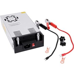 DC 12V 50A Power Supply 600W Switch 110V/220V AC to DC 12V PSU SMPS Converter Power Adjustable Transformer for LED Strip, LCD Monitor CCTV, Radio/Car Stereos, 3D Printer-Includ 2 Clamp Wire