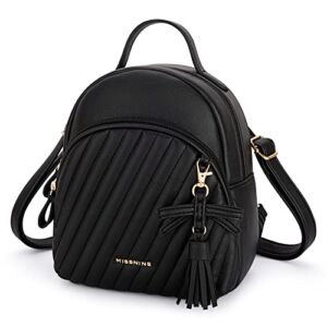 Missnine Mini Backpack for Women Cute Small Backpack Purse Girls PU Leather Bowknot Backpack Designer Satchel Bags