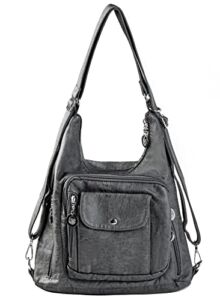 Handbags for Women Hobo Bags Shoulder Bag Tote Bag Satchel Handle Bag (Gray)