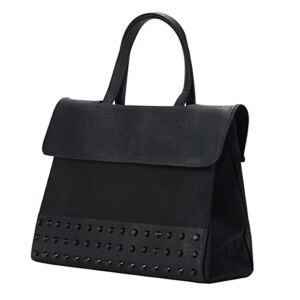KWANI Black Studs Ladies Women’s Tote Bag Shoulder Bag for Travel Daily Bags (Medium)