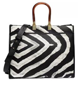 Designer Zebra Cross Bag, Black and White Zebra